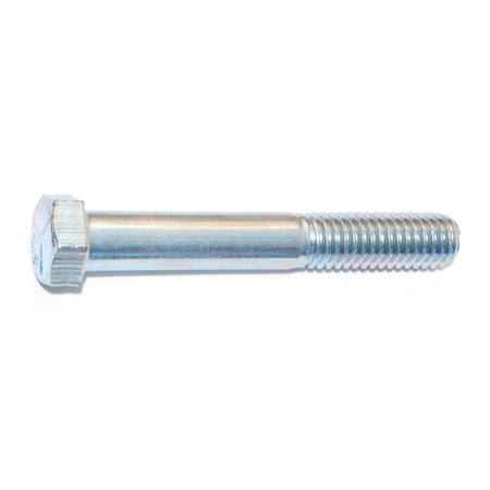 Midwest Fastener Grade 5, 7/16"-14 Hex Head Cap Screw, Zinc Plated Steel, 3 in L, 6 PK 60067